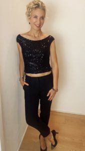 Pailettentop SWING schwarz – Bild 2