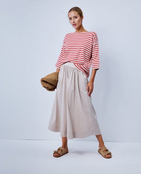 Pullover Milano Italy stripes red