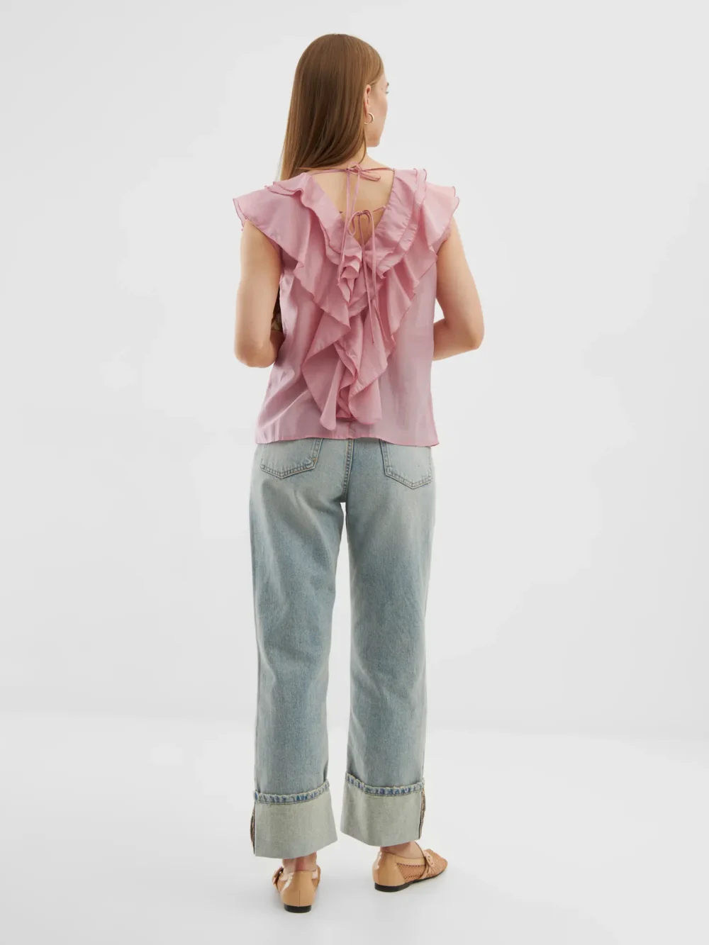 Top SoSue Ruffle pink – Bild 2