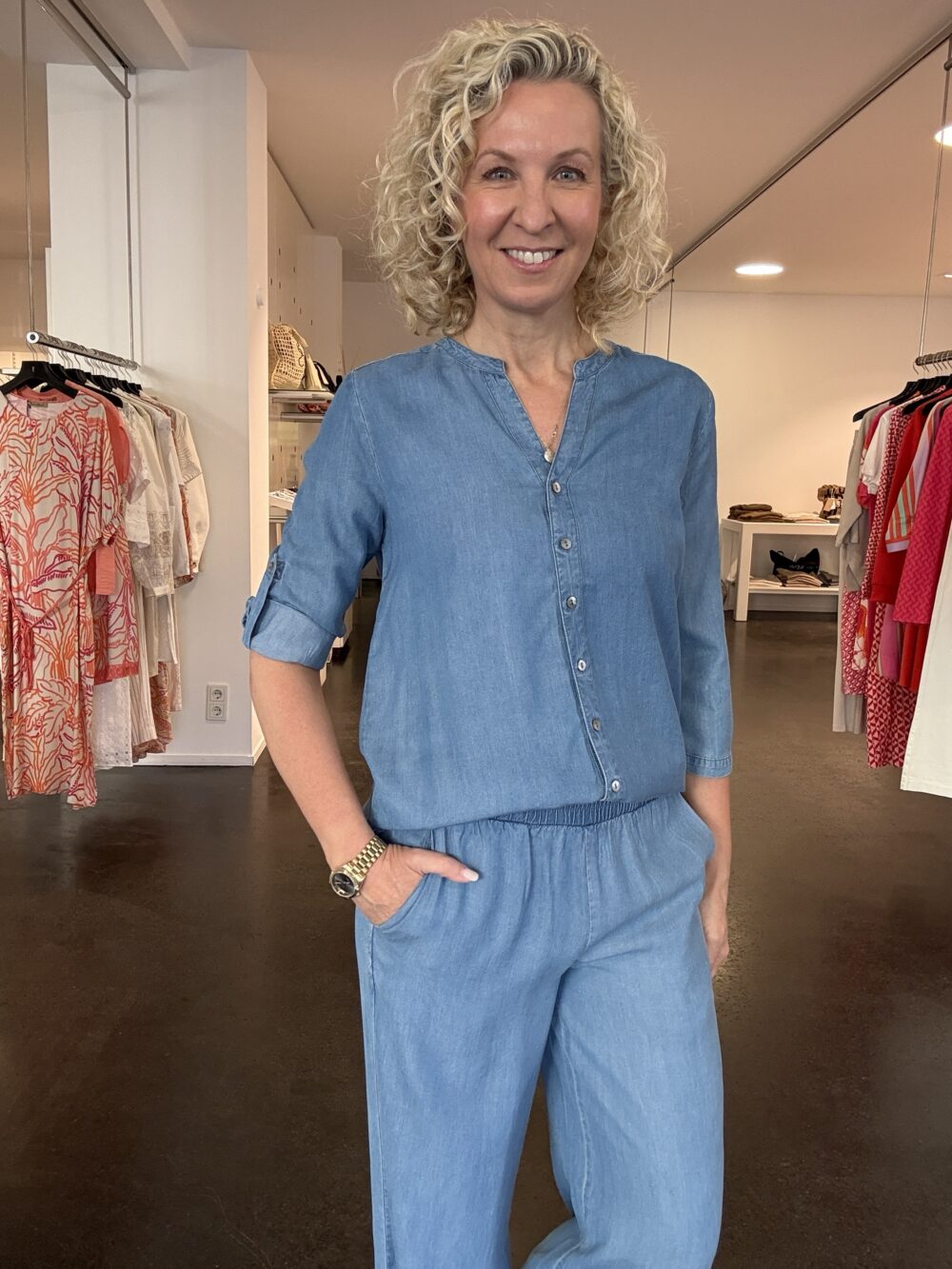 Bluse Milano Italy Lyocell