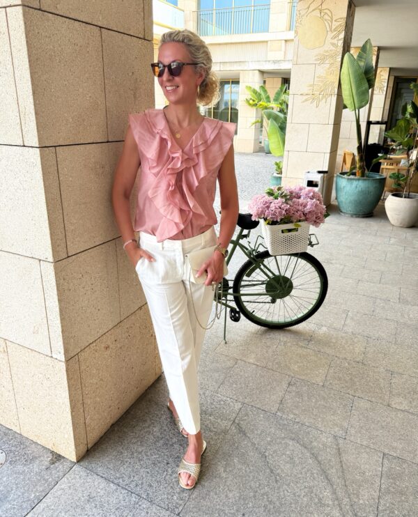Top SoSue Ruffle pink