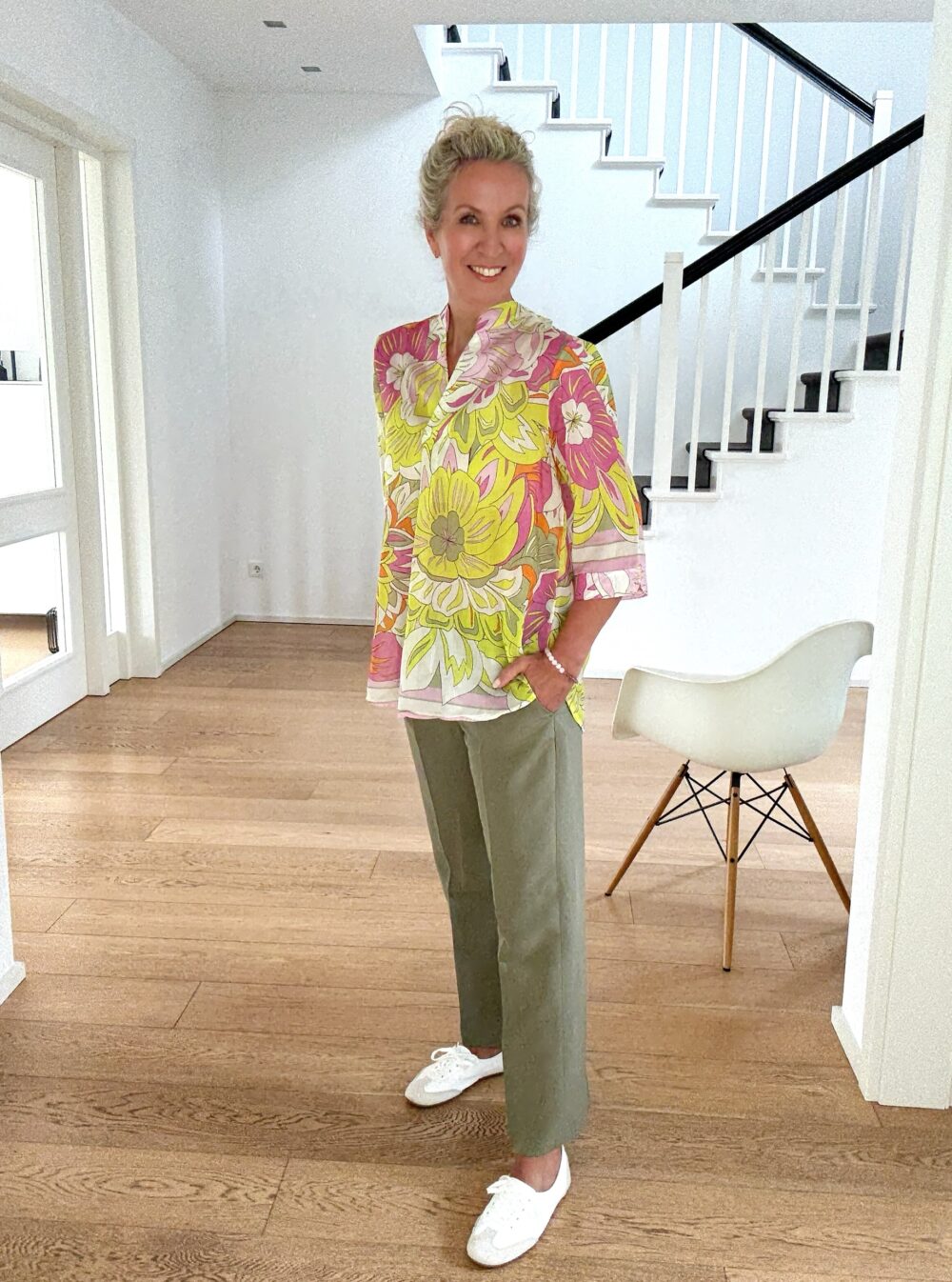 Bluse Sarah Flower Power – Bild 3