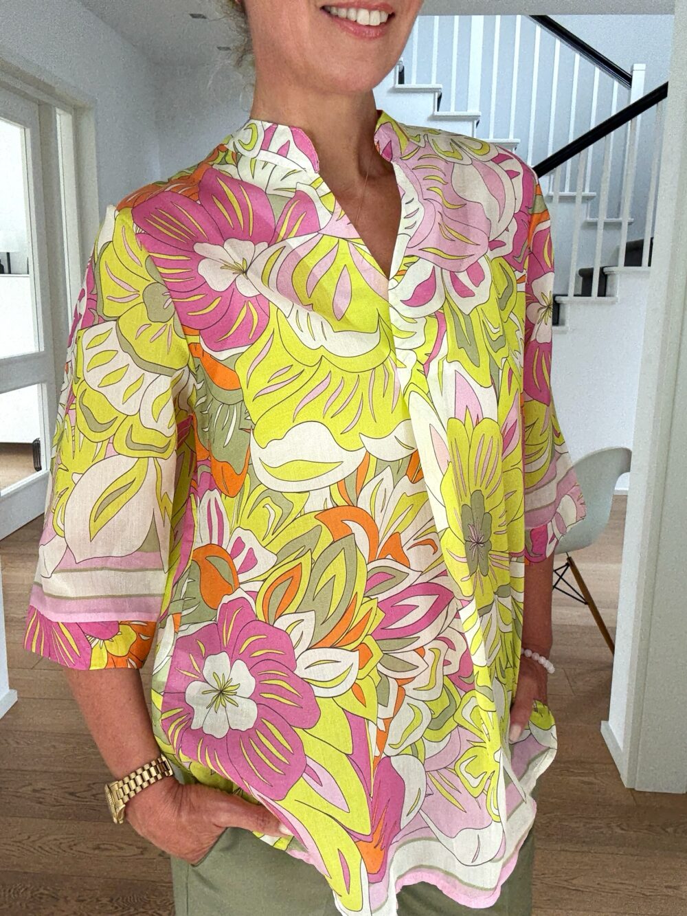 Bluse Sarah Flower Power – Bild 4