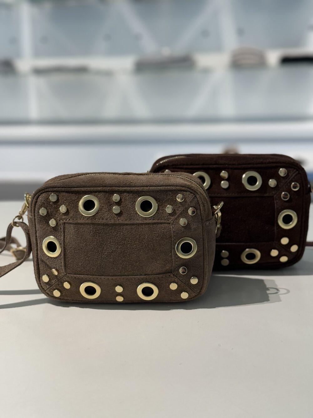 Tasche Velour Niete