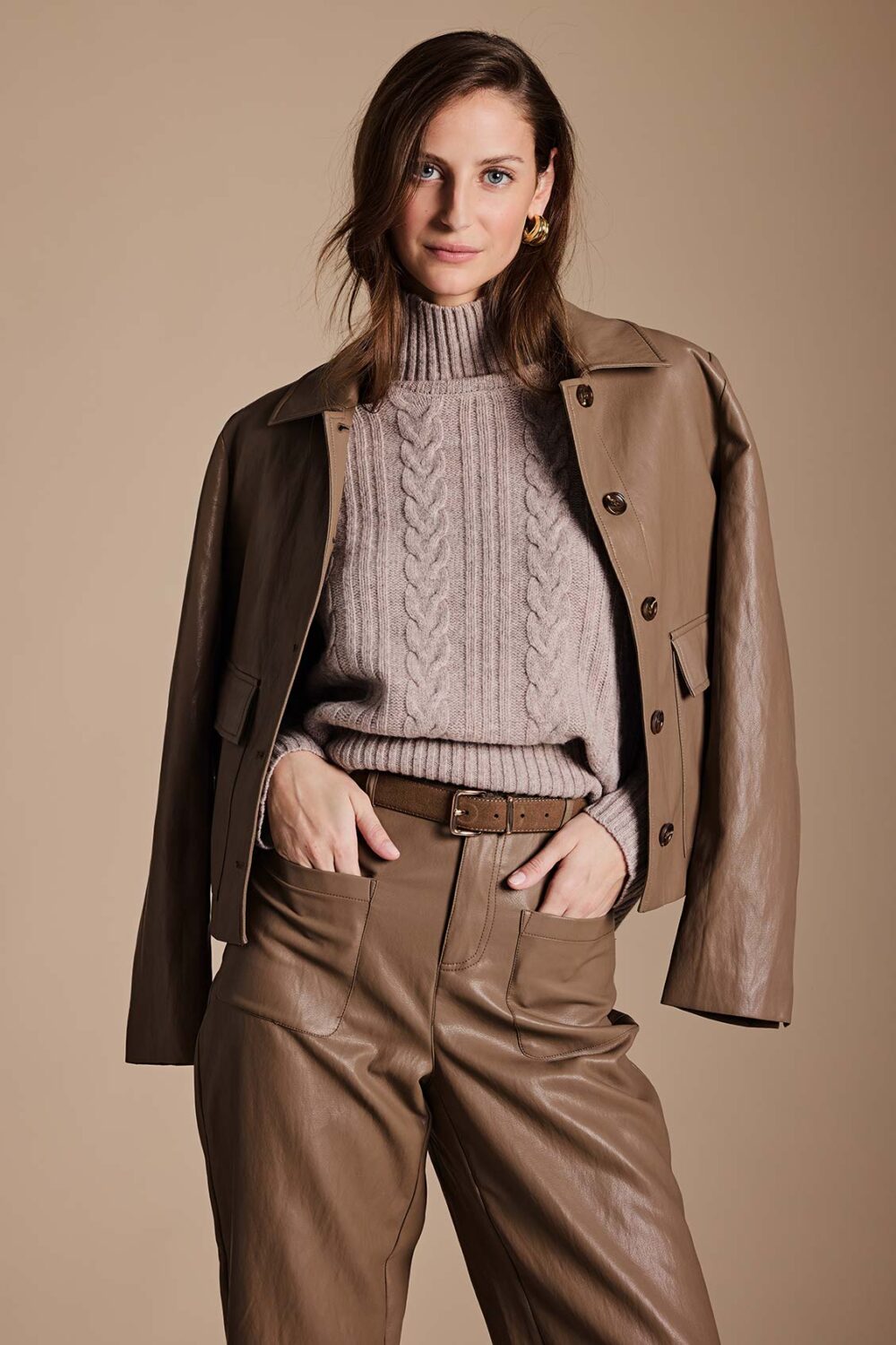 Kurzjacke Catnoir taupe
