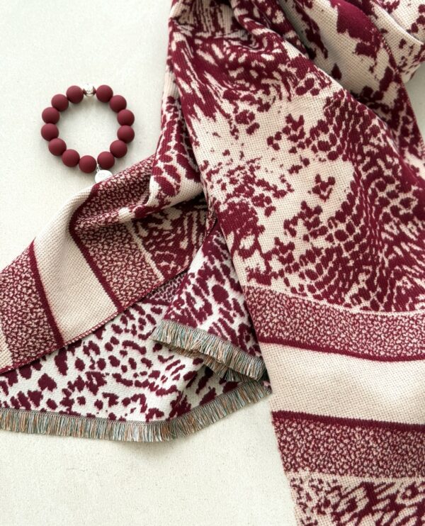 Schal bordeaux