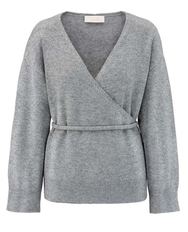 Strickjacke Catnoir Merino grau