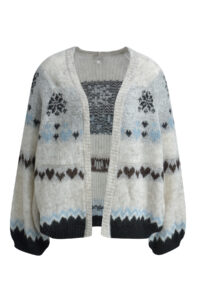Cardigan Milano Italy Intarsien – Bild 2