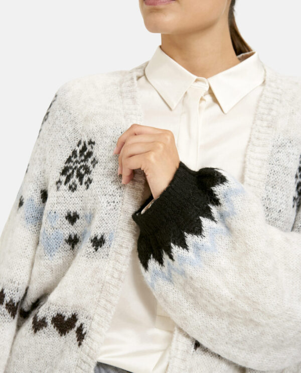 Cardigan Milano Italy Intarsien