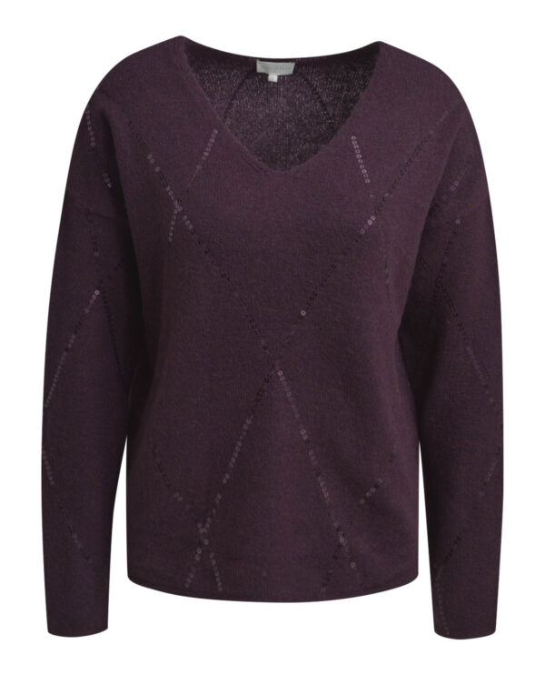 V-Pullover Milano Italy vino