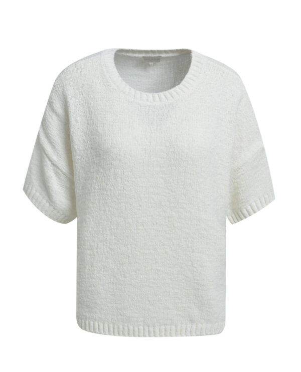Halbarm Pullover Milano Italy offwhite