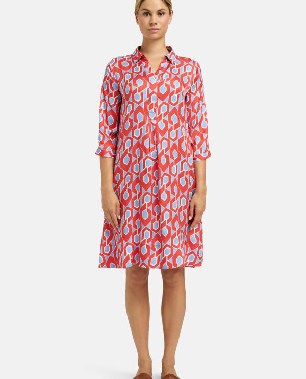 Kleid Milano Italy roter Print