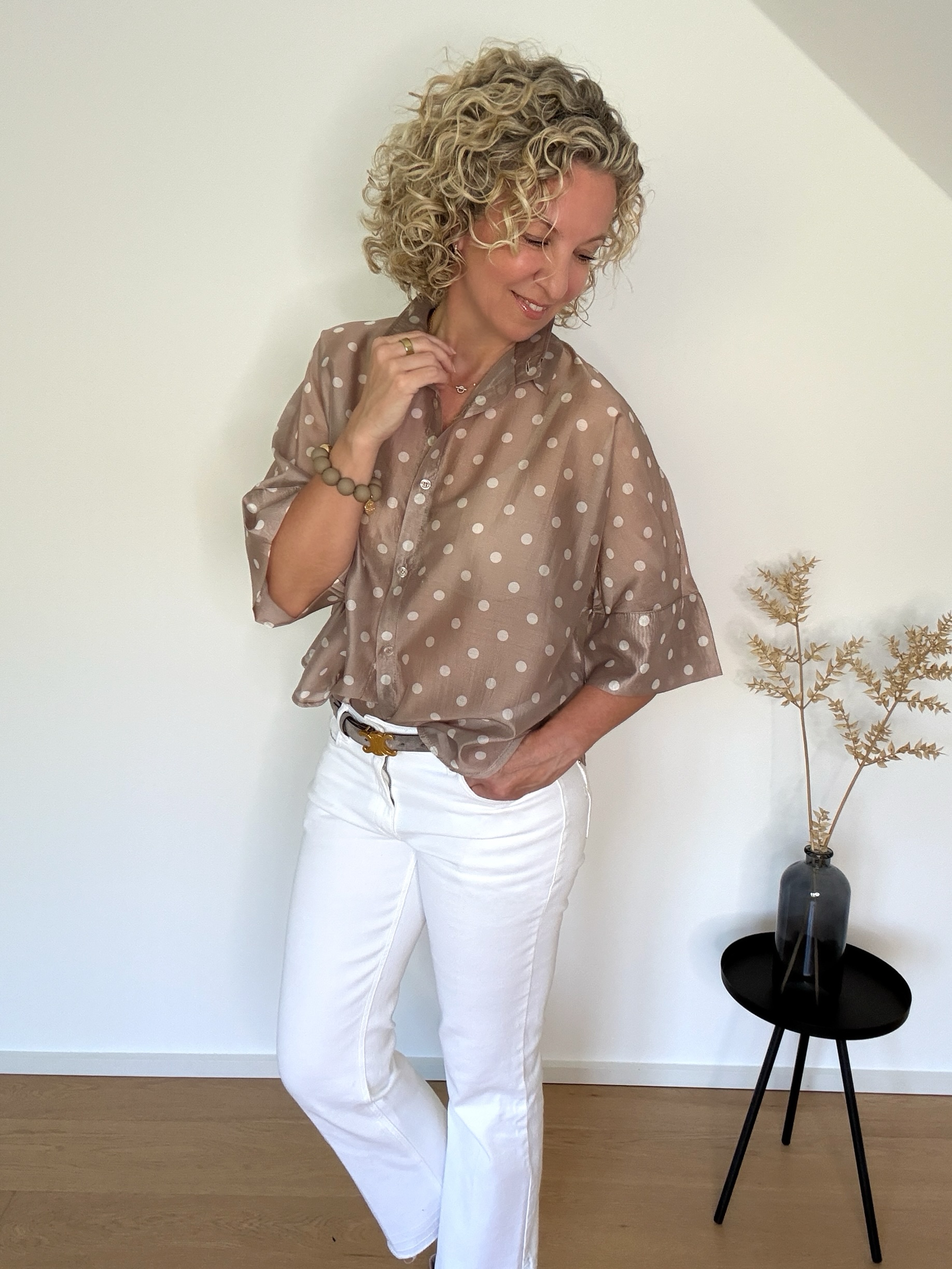 Bluse Punkte