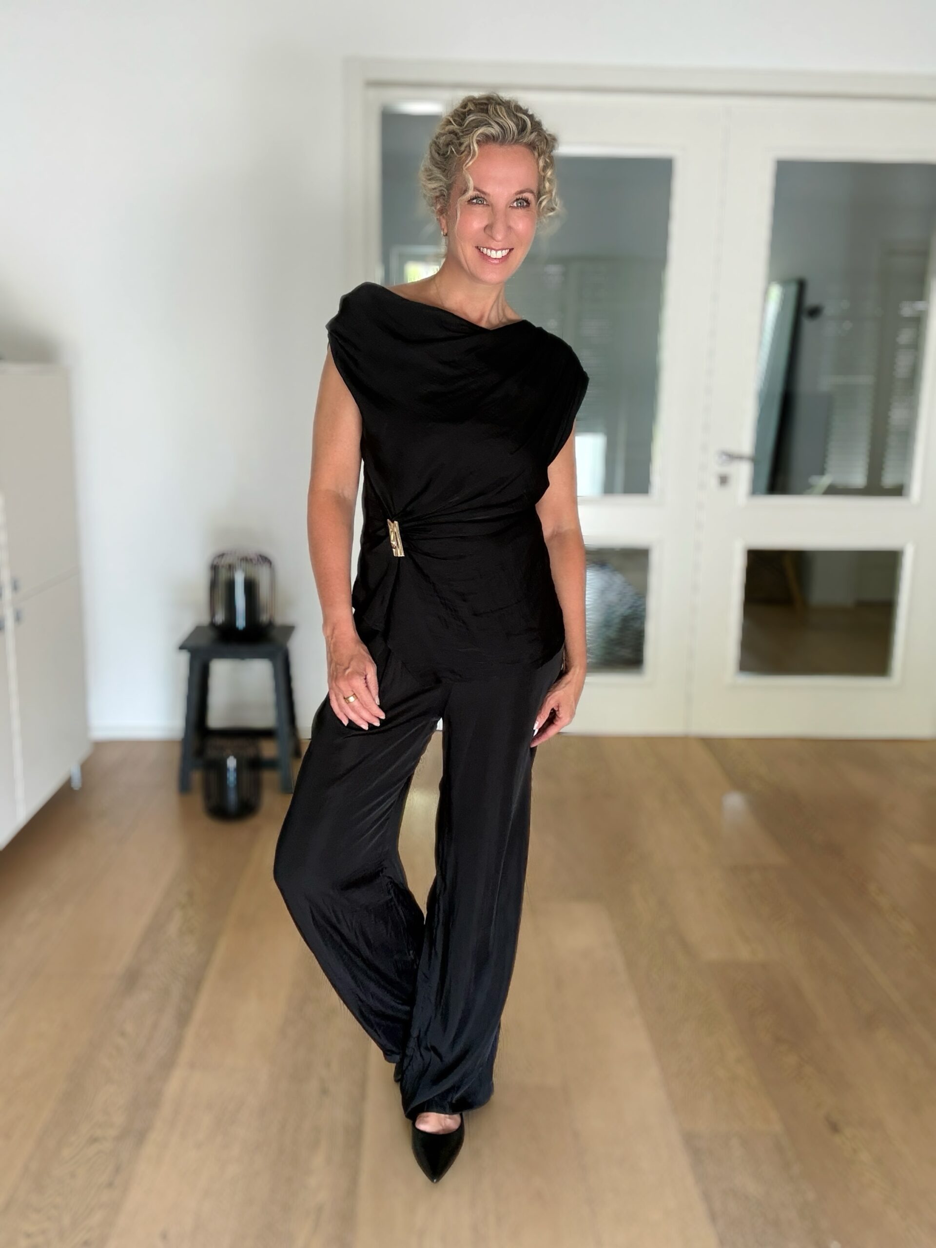 Top&Hose Set schwarz