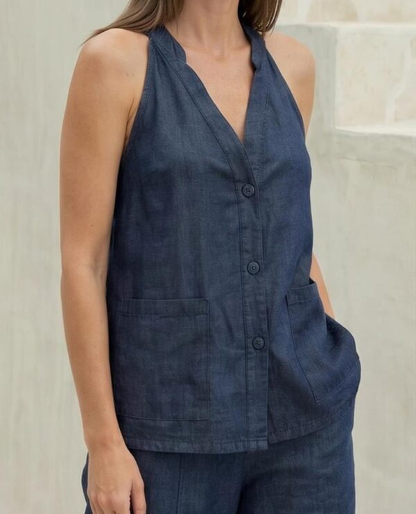 Top jeansblau
