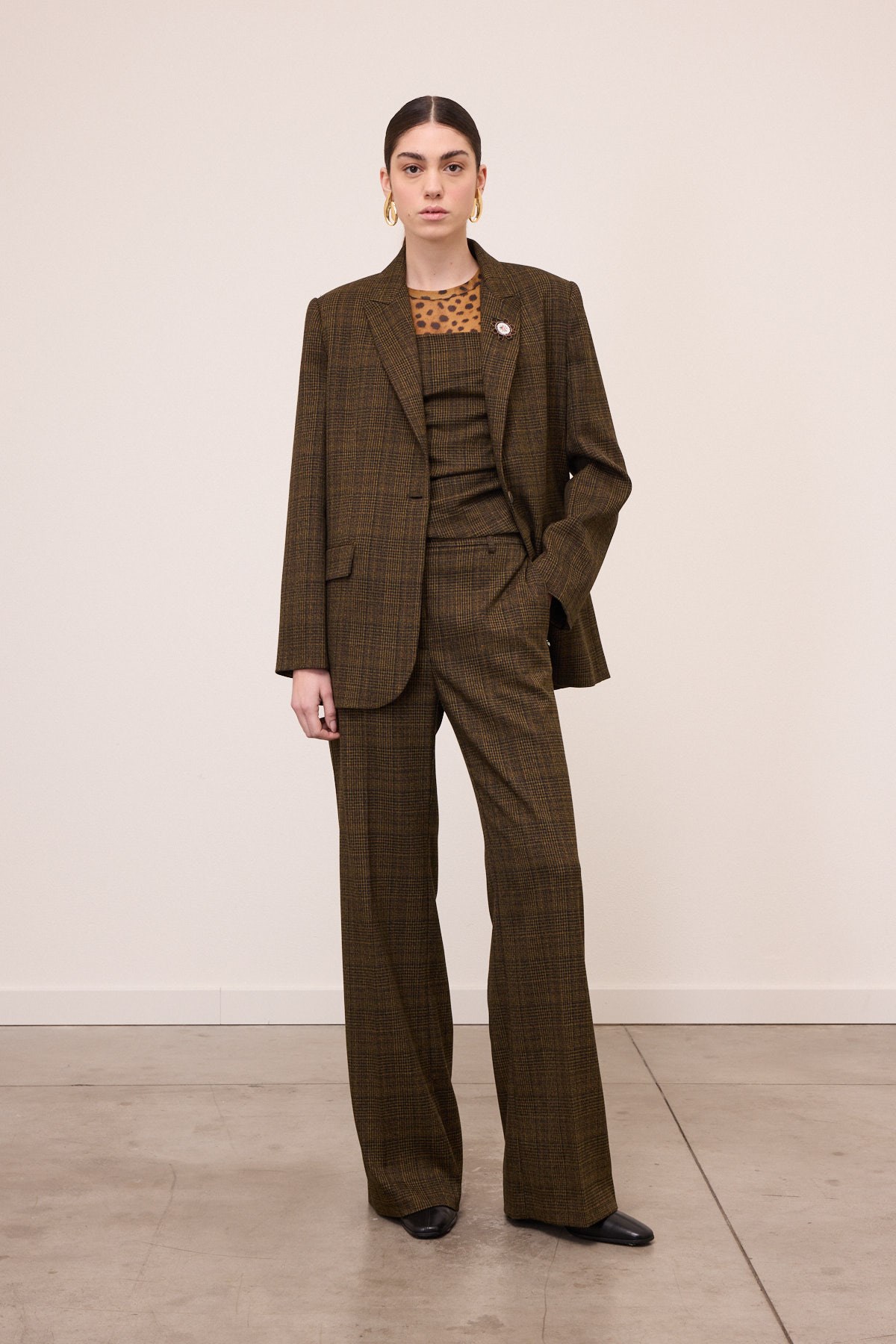 Blazer Otto D’Ame olivcheck